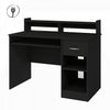 Axess Bureau de travail avec support à clavier avec Port USB Noir solide, de Meubles South Shore