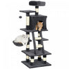 Arbre a Chat pour Chats d'Interieur avec Condo pour Chat, Hamac, Gris Fonce