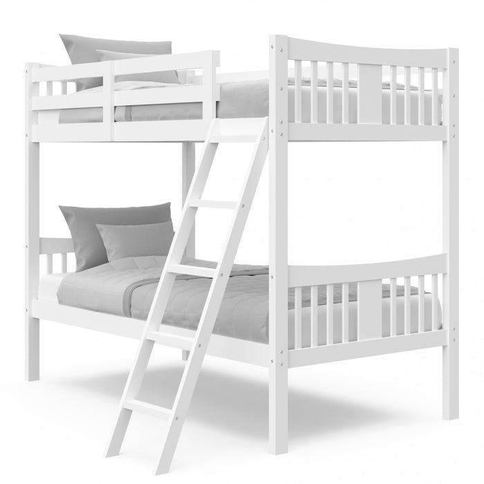 Lit superpose Storkcraft Caribou simple sur simple – Blanc