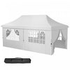 Outsunny 20x10 Paroi Laterale, Sac De Transport, Blanc