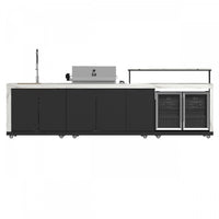 Cuisine d'exterieur Rimini de 62 600 BTU, refrigerateurs de 4,8 pi³, comptoirs blancs – FODKT2575WHT