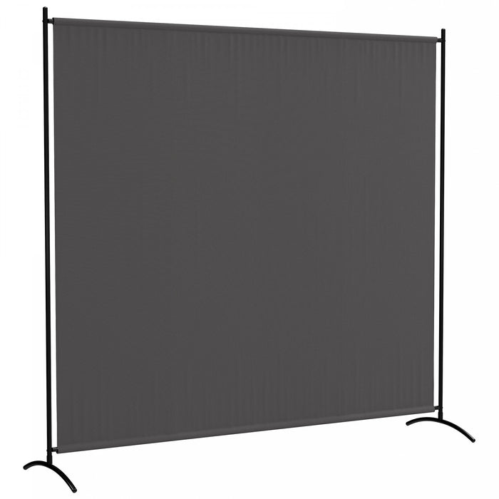 Outsunny Ecran De Confidentialite A Panneau Unique Uv30+, Gris Fonce