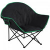Outsunny Chaise de camping pliable rembourree avec sac de transport, poche de rangement et repose-pieds amovible pour exterieur, plage, pique-nique, randonnee, peche, voyage