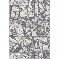 Carpette Darius à motif de glace brisée - 6 pi 7 po x 9 pi 6 po