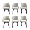 Ensemble de 6 chaises de salle a manger Tremont Modern en gris pierre