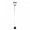 Luminaire Exterieur Solaire Lampadaire Lanterne Classique Led 60 Lm Max. Dim. 26l X 26l X 177h Cm Noir