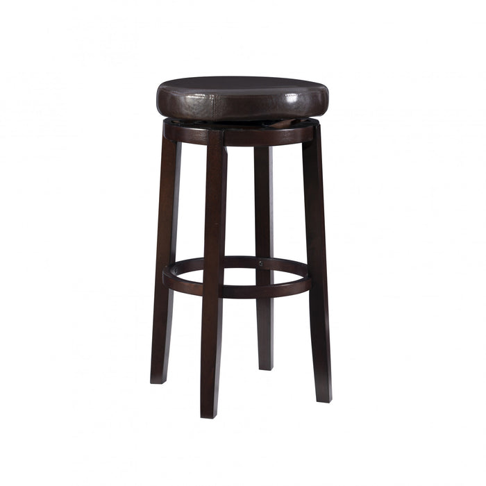 Tabouret bar Maya en similicuir - brun