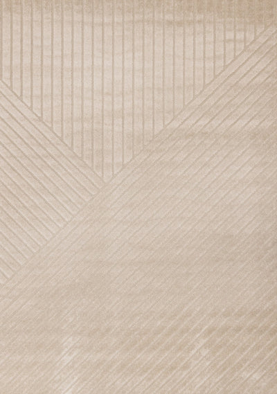 Oslo Beige Angled Striped Design Rug, 6'7" x 9'6" Indoor Area Rug | Tapis design a rayures angulaires beige Oslo, 6'7'' x 9'6''