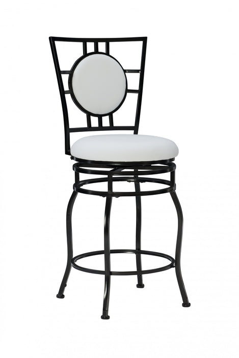 Tabouret bar Townsend en similicuir et avec pattes réglables - noir