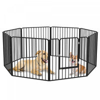 Pawhut Parc Pour Chien, 8 Panneaux De 31.5