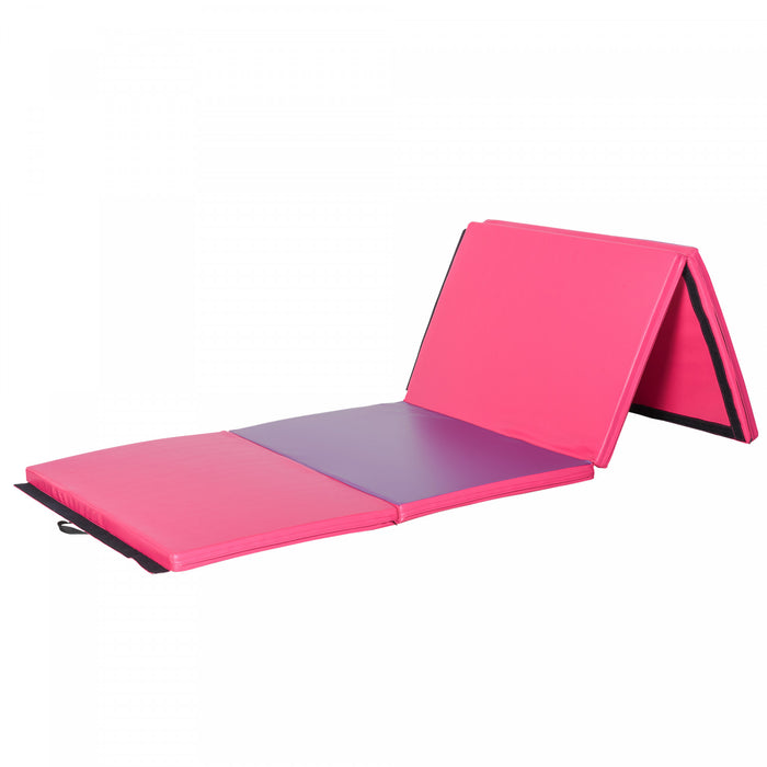 Soozier B1-0065new Tapis D'exercice De Gymnastique Panneau Pliant Yoga Fitness Equipement D'aerobic A Domicile