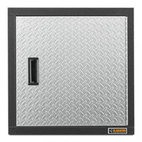 Armoire murale GearBox de série Premier de 24 po de Gladiator - bande de roulement argentée