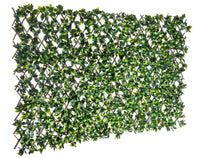 Treillis de saule extensible avec feuilles de gardénia - 40 po x 80 po