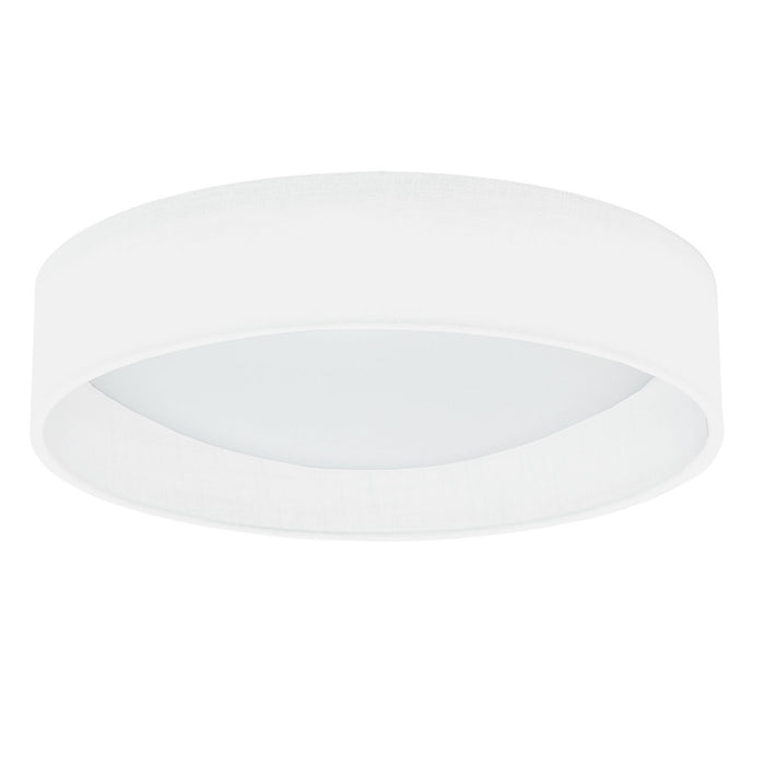 Plafonnier affleuré Cfled de Dainolite de 15 po avec abat-jour ivoire