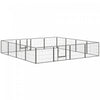 Pawhut Parc D'exercice Pour Animaux De Compagnie, Cloture Pour Chiens En Acier A 16 Panneaux, Parc D'exercice Portable Pour Chiots, Avec 2 Portes Verrouillables, Pour L'exterieur Ou L'interieur