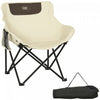 Outsunny chaise de Camping legere pour adultes avec poche laterale de sac