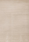 Tapis design a rayures angulaires beige Oslo, 7'10\" x 10'6\"