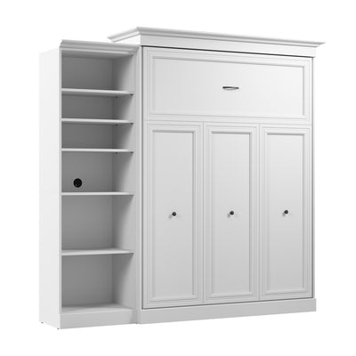 Bestar Versatile Queen Murphy Bed with Closet Organizer (92 W) - White|Grand lit escamotable Versatile de Bestar de 92 po (L) avec organisateur de garde-robe - blanc