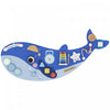 Qaba Planche Murale Baleine, 13-en-1 Jouet Montessori des 2 Ans, Bleu