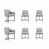 Ensemble de salle a manger moderne Serena 6 pieces en gris clair
