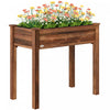 Outsunny Bac de Jardin Sureleve en Bois, Jardiniere Elevee avec Pieds