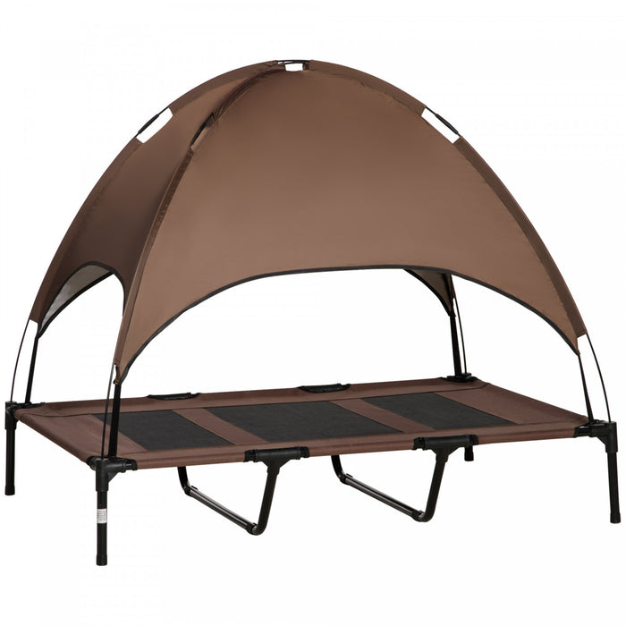 Pawhut Sureleve Pour Animal De Compagnie Lit Pour Chien Portable Exterieur Et Interieur Tente Auvent Abri Cafe Instantane