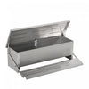 Pawhut Mangeoire Automatique Pour Poulets, Capacite De 22,5 Livres Mangeoire Pour Volailles Avec Pedale A Ouverture Automatique, Couvercle, Argente