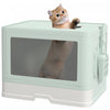 \nBac a litiere pliable PawHut pour chat avec couvercle