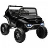 Aosom Camion Jouet Sous Licence Mercedes-benz, Vehicule Electrique Alimente Par Batterie 12 V Avec Telecommande 2,4 G, Suspension A Ressort A 3 Vitesses, Lumieres Led, Mp3, Musique, Klaxon, Noir