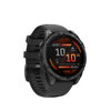  Slate Gray With Black Silicone Band