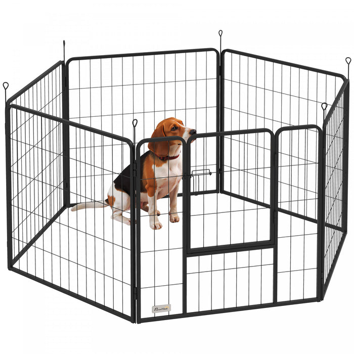 Parc pour chien moyens chiens, 6 panneaux, 31,5\" de hauteur