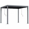 Outsunny Pergola A Persiennes 10' X 10' Toit Reglable Et Cadre En Aluminium