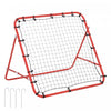 Homcom Rebounder Net Football Training Aid Kickback Target Play Rouge