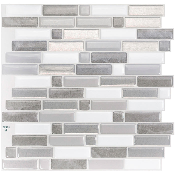 Dosseret Smart Tiles peler et coller 10 x 10, 4 feuilles - Crescendo Agati