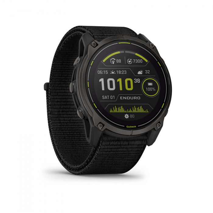 Garmin Enduro 3 Montre GPS Solaire – 51 mm Titane, Verre Saphir, Multi-bande Haute Performance, Autonomie 90 Jours