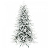 HOMCOM Sapin de Noel 6pi, Sapin Floque Complet, Montage Facile