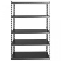Étagère EZ Connect de 48 po de largeur à 5 tablettes de 18 po de profondeur de Gladiator - granite martelé