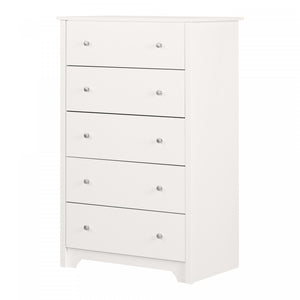Vito Commode 5 Tiroirs - Blanc Solide