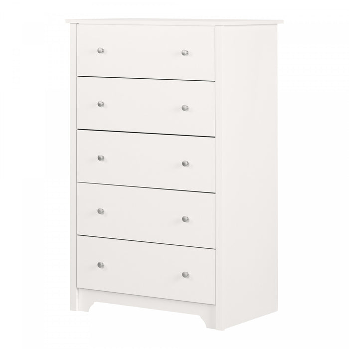 Vito Commode 5 Tiroirs - Blanc Solide