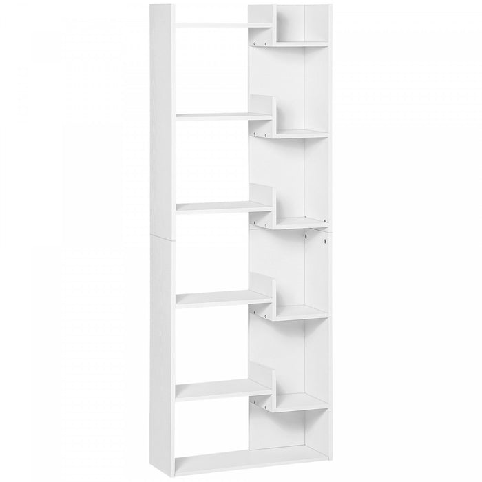 HOMCOM Bibliotheque Bois 6 Etageres Dos Ferme Decoration