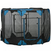 Pawhut Parc D'exercice Pliable Pour Animaux De Compagnie, Interieur/exterieur, Avec Sac De Transport, Couverture A Fermeture Eclair, Fond Resistant A L'eau Φ58.7\" X 39\".
