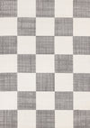 Tapis Covington a Carreaux Gris et Blanc, 6'7\" x 9'10\"