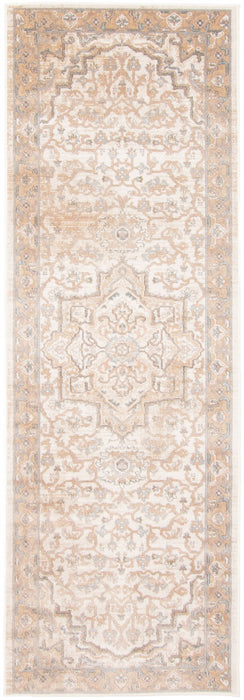 Carpette longue Stassie ivoire - 2 pi 8 po x 8 pi 2 po  