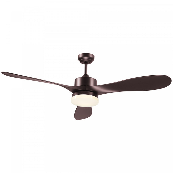 Homcom Ventilateur De Plafond Reversible A 6 Vitesses Avec Lumiere