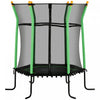 Soozier Mini trampoline pour enfants de 63\" pour interieur avec filet d'enceinte, poteau elastique epais rembourre, cadeau pour enfant de 3 a 10 ans, vert