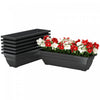 Outsunny Lot de 7 jardinieres de fenetre de 23 pouces, noir