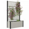 Outsunny Jardiniere avec treillis, jardiniere en osier, Gris Mixte