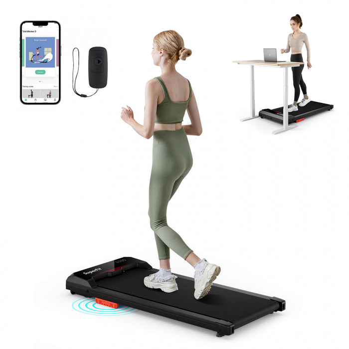 Superfit Walking Pad 2.5hp Sous Tapis Roulant De Bureau Avec Telecommande App-active Pour La Maison