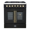 Cuisiniere a double combustible Galiano 30 po, noire, 4.32 pi³ - FFSGS6356-30BLK