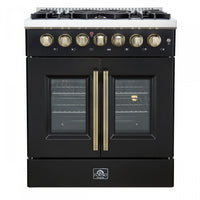 Cuisiniere a double combustible Galiano 30 po, noire, 4.32 pi³ - FFSGS6356-30BLK